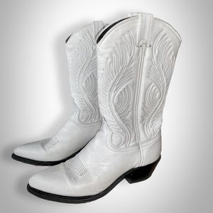 White Abilene Cowboy Boots
